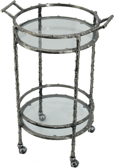 Side Table Cart Silver Side Table Cart Silver