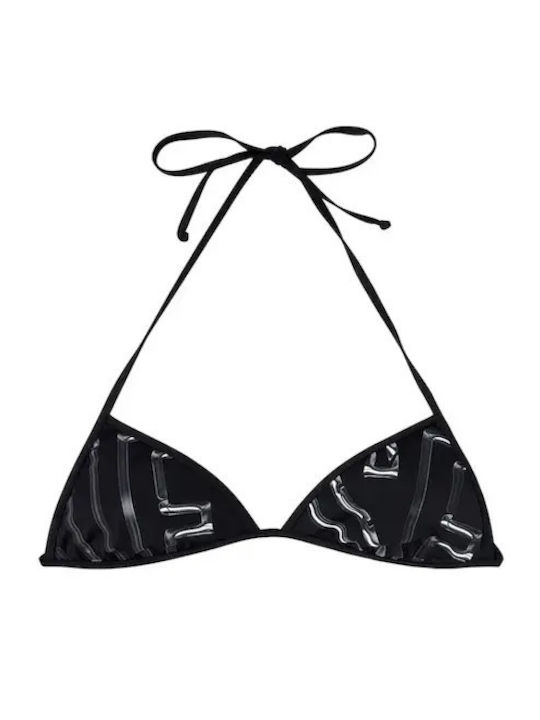 Bikini Slip με Κορδονάκια Μαύρο