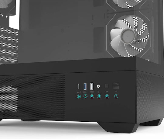 Zalman Chronix V2 Gaming Midi Tower Κουτί Υπολογιστή με Πλαϊνό Παράθυρο και ARGB Φωτισμό Μαύρο