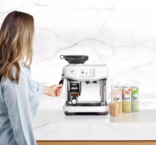 Sage Barista Touch Impress Αυτόματη Μηχανή Espresso 1700W Πίεσης 15bar με Μύλο Άλεσης Πράσινη