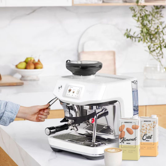 Sage Barista Touch Impress Αυτόματη Μηχανή Espresso 1700W Πίεσης 15bar με Μύλο Άλεσης Πράσινη