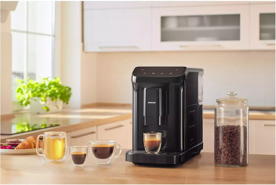 Sencor Automatic Espresso Machine 1350W 20bar Pressure for Cappuccino with Grinder Gray SES 6000BK