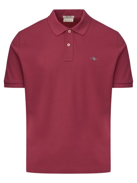 Tricou Polo Pique Roșu Șters