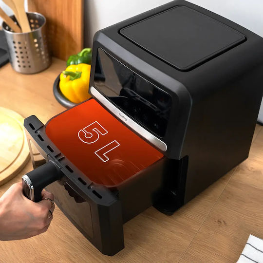 Huslog Air Fryer με Wi-Fi 5lt Μαύρο