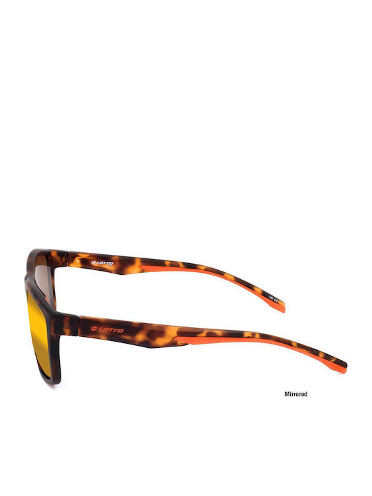 Lotto Unisex Sunglasses with Brown Frame and Yellow Lens 7227-077432