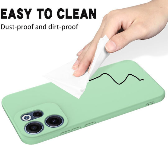 Solid Color Silicone Green Back Cover (Oppo Reno15 F)