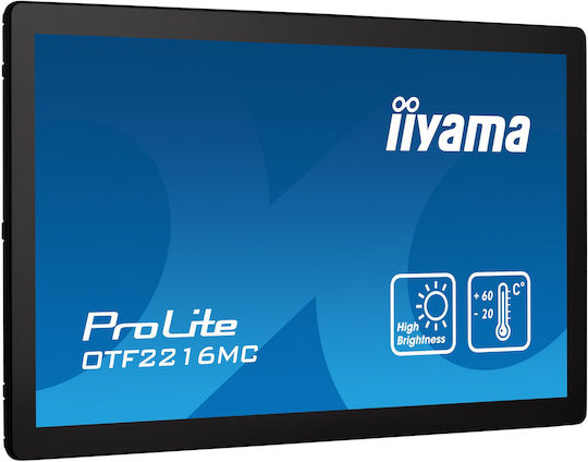 Iiyama OTF2216MC-B1 VA Touch Portable Monitor 21.5" FHD 1920x1080 with Response Time 25ms GTG