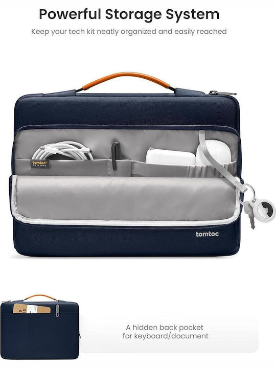tomtoc Τσάντα για Laptop 14" σε Μπλε χρώμα A14D2B2