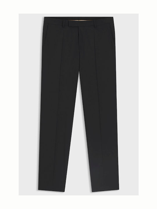Suit Trousers Elastic In Slim Fit Black