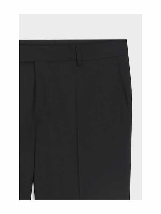 Suit Trousers Elastic In Slim Fit Black