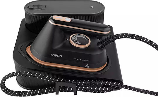 Raven Garment Steamer Floor 2400W with 1.2lt Tank Black