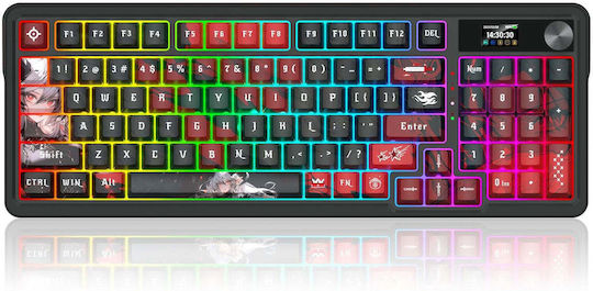 Redragon ARTEMIS PRO Ασύρματο Gaming Μηχανικό Πληκτρολόγιο με RGB φωτισμό (Αγγλικό US)