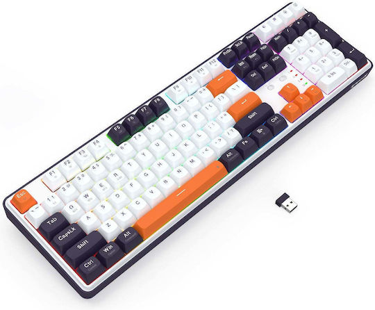 Redragon K689WBO-RGB-PRO Drahtlos Gaming Mechanische Tastatur 75% mit RGB-Beleuchtung (Englisch US) Wyvern
