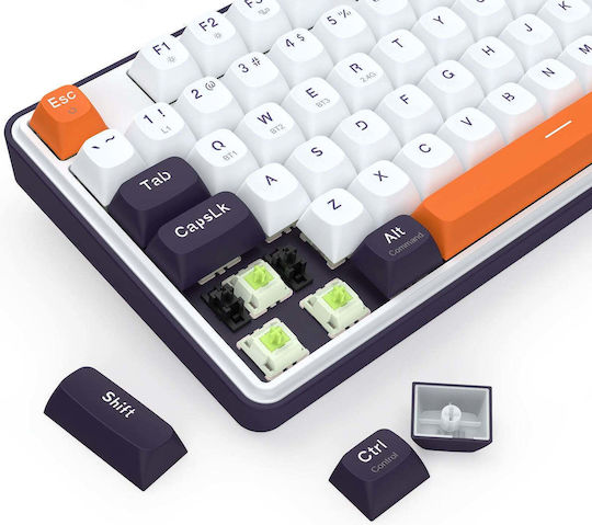 Redragon K689WBO-RGB-PRO Drahtlos Gaming Mechanische Tastatur 75% mit RGB-Beleuchtung (Englisch US) Wyvern