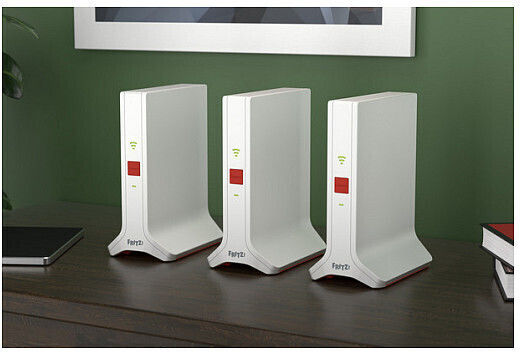 AVM 20003107 WiFi Mesh Network Access Point Wi‑Fi 6 Dual Band (2.4 & 5GHz) in Triple Kit