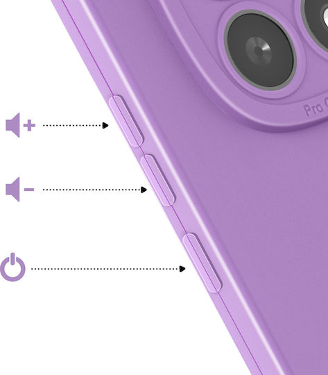 Avizar Case Redmi Note 15 In Soft Silicone Camera Block Reinforcement Purple