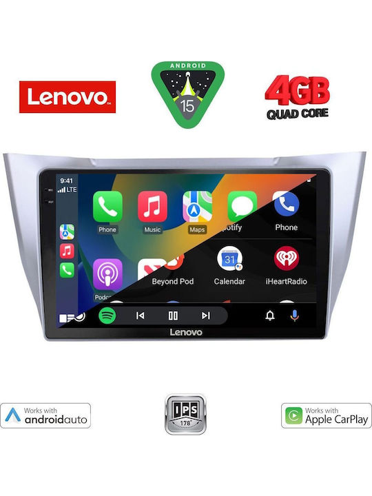 Lenovo Car Audio System for Lexus RX300 2003-2008 Bluetooth USB WiFi GPS Apple CarPlay Android Auto with 10" Touch Screen