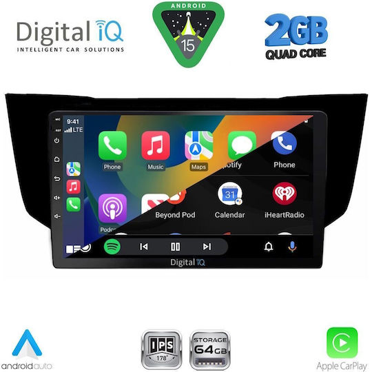 Digital IQ Ηχοσύστημα Αυτοκινήτου για Lexus RX300 2003-2008 (Bluetooth/USB/WiFi/GPS/Apple-Carplay/Android-Auto) με Οθόνη Αφής 9"