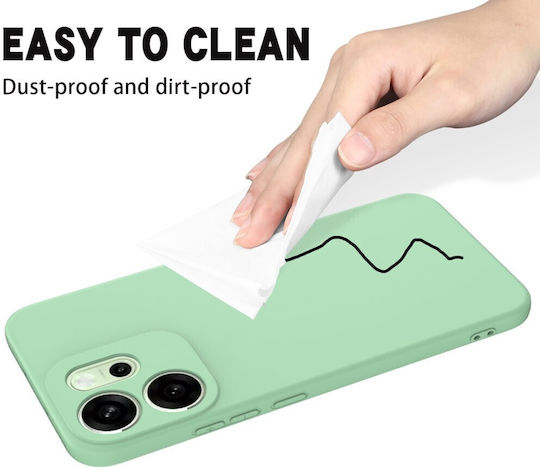 Solid Color Silicone Green Back Cover (Oppo Reno15 Pro 5g)