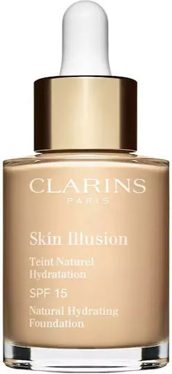 Clarins Skin Illusion Natural Hydrating Foundation Mov/alb 101 Lenjerie 30ml