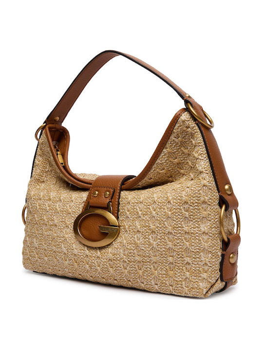 Knitted Women's Handbag Shoulder Beige