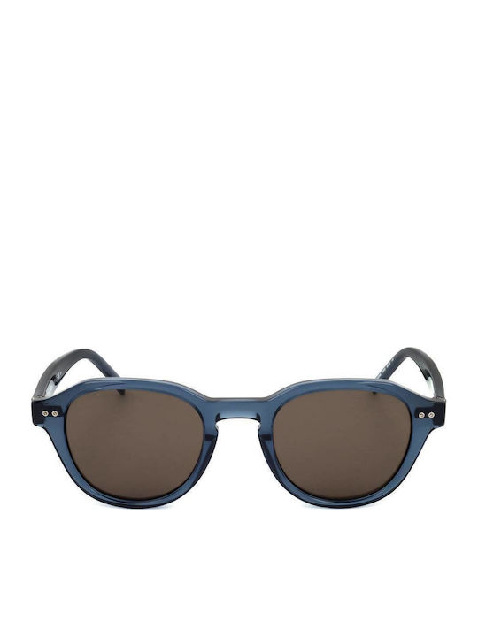 Tommy Hilfiger Men's Sunglasses with Blue Plastic Frame and Brown Lens TH1970/S PJP/70