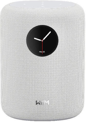 Smart Speaker Wiim Sound 1.8" Touchscreen Microphone Voice Assistant Control Wi-fi Bluetooth White