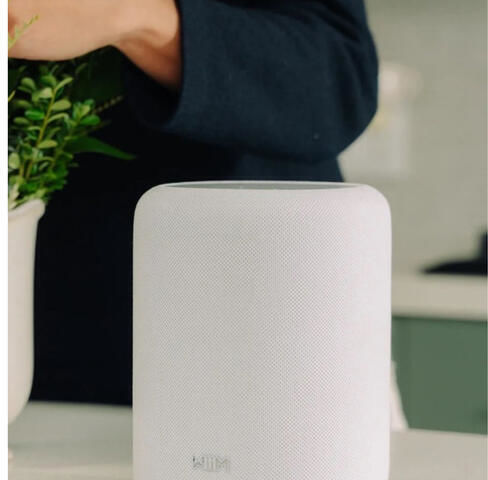Smart Speaker Wiim Sound Lite Microphone Voice Assistant Control Wi-fi Bluetooth White