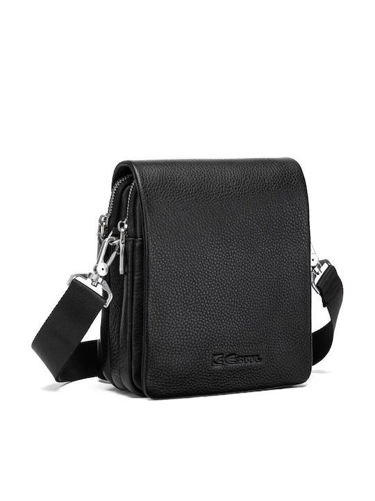 Leder Herren Tasche Schulter / Crossbody Schwarze