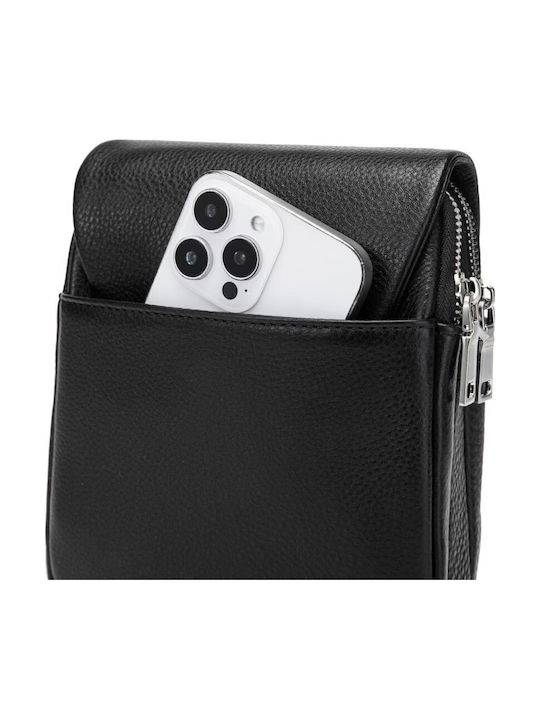 Leder Herren Tasche Schulter / Crossbody Schwarze