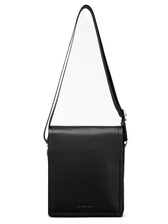 Leder Herren Tasche Schulter / Crossbody Schwarz