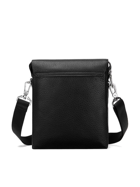 Leder Herren Tasche Schulter / Crossbody Schwarz