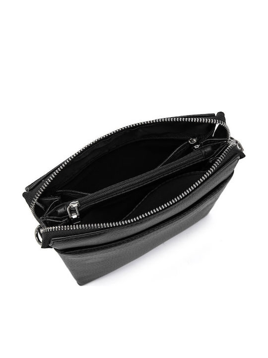 Leder Herren Tasche Schulter / Crossbody Schwarz