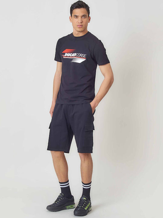 Herrenblusen Kurzarm T-Shirt Schwarz
