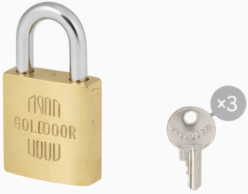 Golddoor Bronze Padlock Brass with Key 25mm 1pcs
