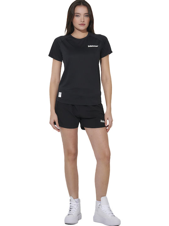 Women's Athletic T-shirt Fast Drying Black