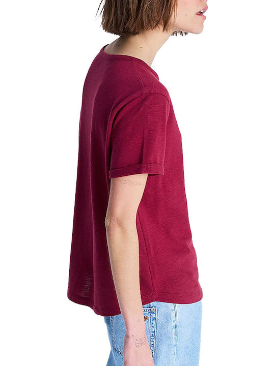 Oceanwave Γυναικείο T-shirt Μπορντό