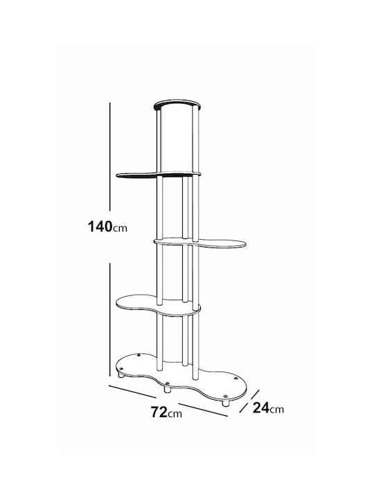 Opviq Lampa de podea Î140xL72cm. cu Soclu pentru Bec E27 Maro