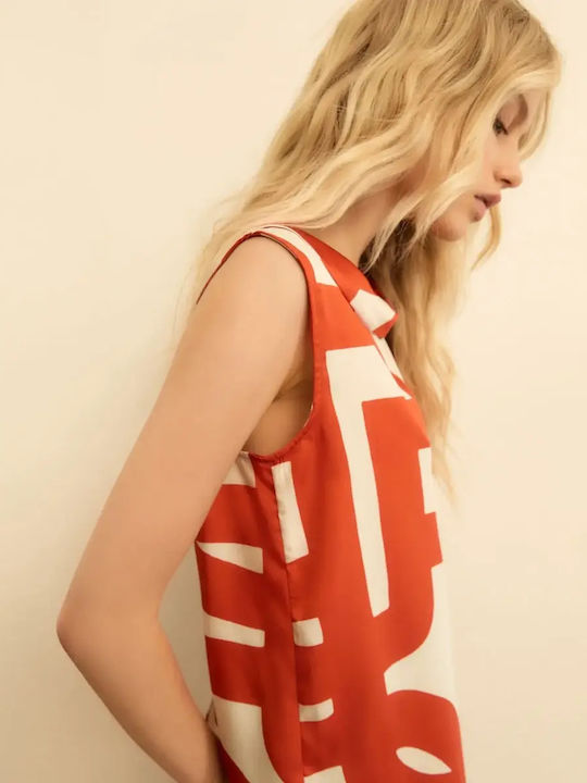 Women's Satin Sleeveless Blouse Multicolour