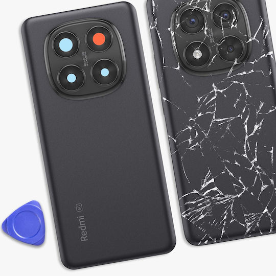Clappio Battery Cover Redmi Note 14 Pro 5g Compatible Black