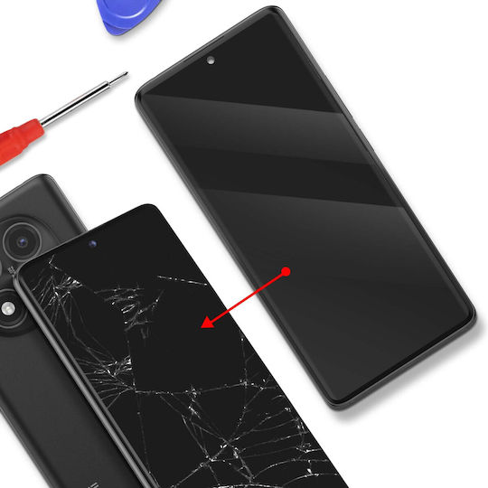 Clappio Voll Amoled Bildschirm Redmi Note 14 Pro 4G mit Touch-Glas Gehäuse Schwarz