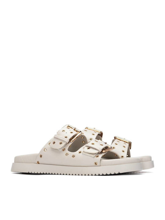 Γυναικεία Σανδάλια Flatforms Εκρού