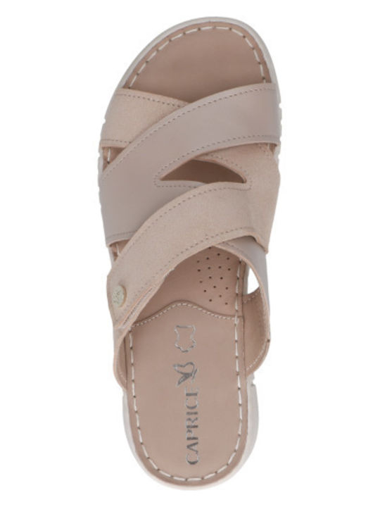Leather Women's Anatomic Sandals Beige