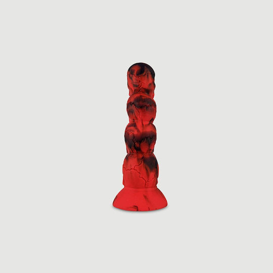 Realistischer Vibrator mit Fernbedienung Rot