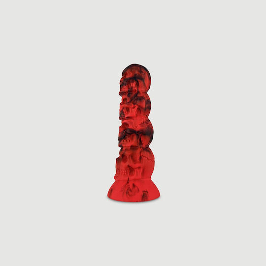 Realistischer Vibrator mit Fernbedienung Rot