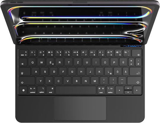 Θήκη Πληκτρολόγιο Nimin Ipad Pro 11 M4 2024 Qwertz Touchpad Μαύρη