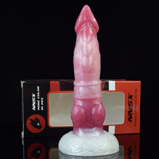 Дилдо Силиконово Чудовище Naix Silicone Monster Dildo 18 X 4,7 См Червено