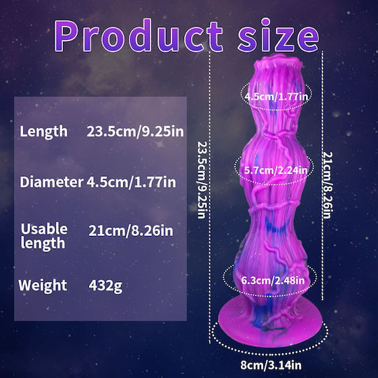 Realistic Dildo With Suction Cup Pink 23.5cm