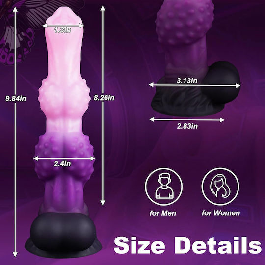 Ρεαλιστικό Dildo με Όρχεις και Βεντούζα Ροζ 25cm