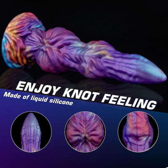 Realistisches Dildo mit Saugnapf Lila 24cm